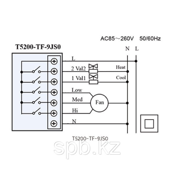 Пульт для фанкойла Johnson Controls T5200-TF-9JS0 - фото 5 - id-p84556277