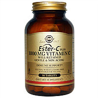 БАД Ester-C Plus, Витамин C, 1000 мг C (90 таблеток) Solgar