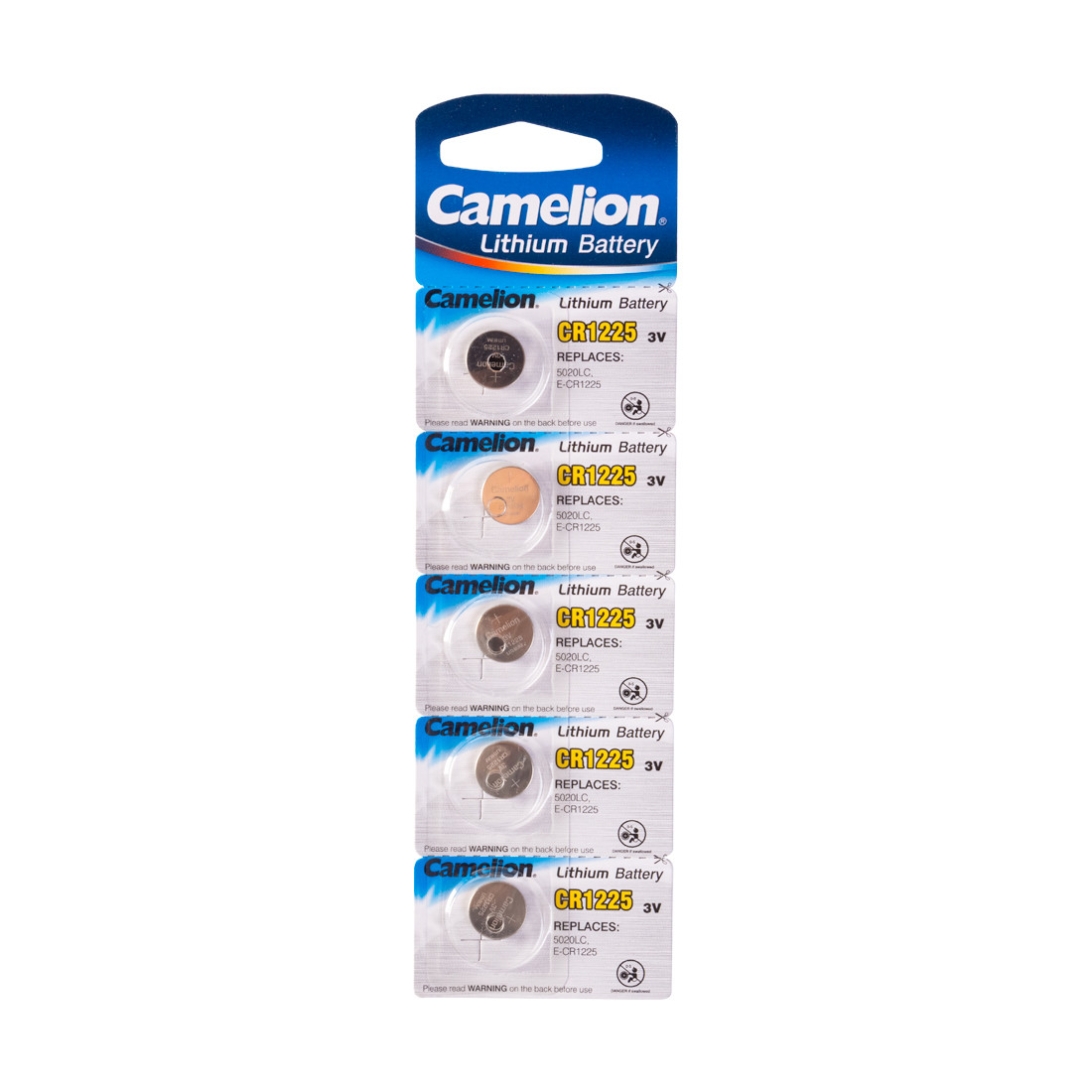 Camelion, Lithium CR1225-BP5, (5 шт), батарейка