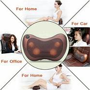 Массажер-подушка с нефритовыми роликами и подогревом CAR & HOME Massage Pillow, фото 4