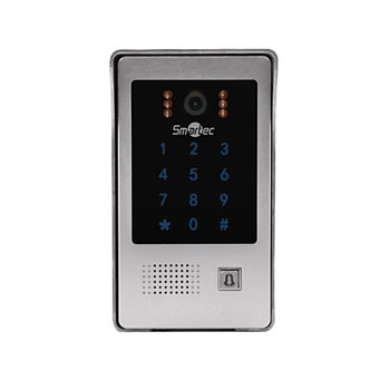 Вызывная панель видеодомофона Smartec ST-DS406C-SL с контр. и счит., серебро