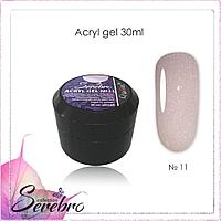 Acryl Gel с шиммером "Serebro collection" №12, 30 мл