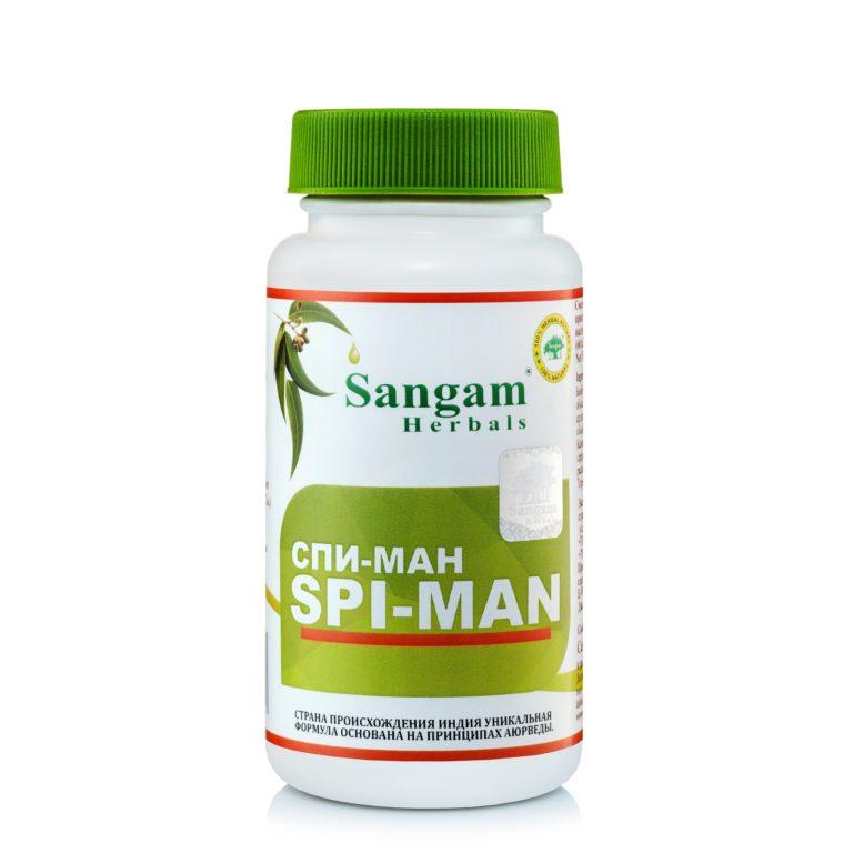 Спи -ман SPI-MAN Sangam Herbals 60 таблеток таблетки — мужское здоровье: улучшает качество спермы