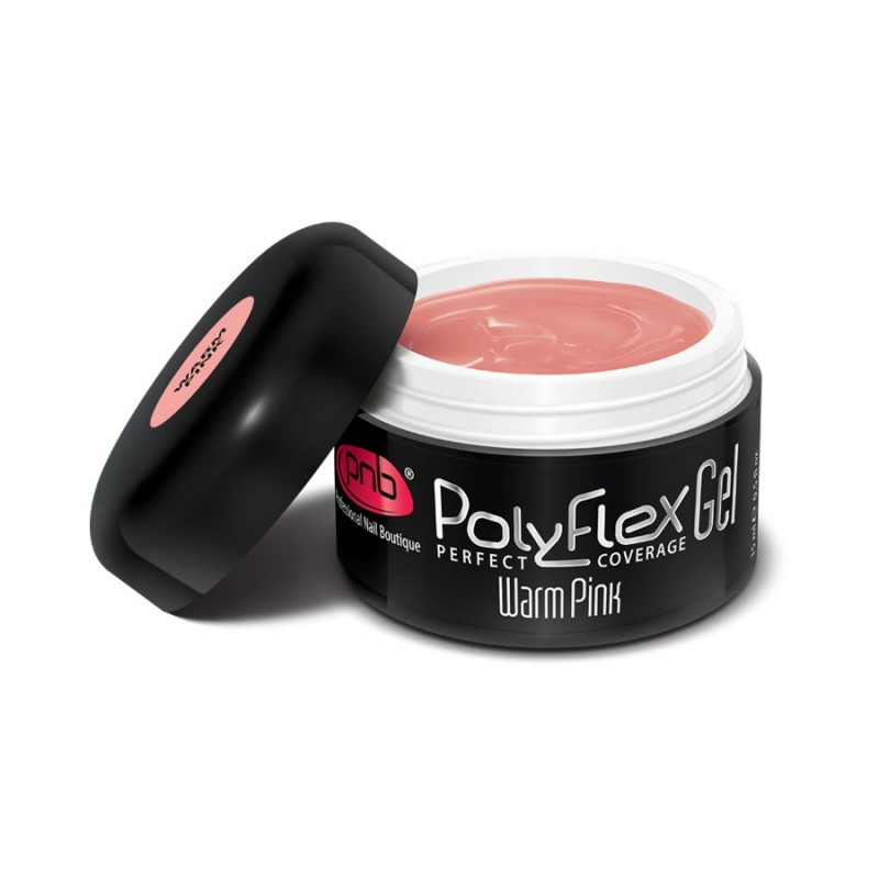УФ/LED Полифлекс гель камуфлирующий теплый розовый/UV/LED PolyFlex Gel Warm Pink , 15 мл.