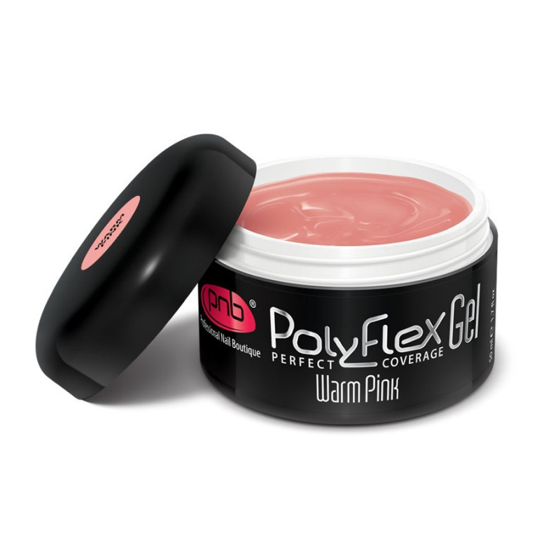 УФ/LED Полифлекс гель камуфлирующий теплый розовый/UV/LED PolyFlex Gel Warm Pink , 50 мл.