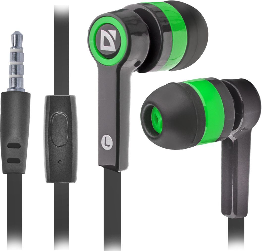 Defender 63422 Гарнитура для смартфонов Pulse 420 черный + зеленый