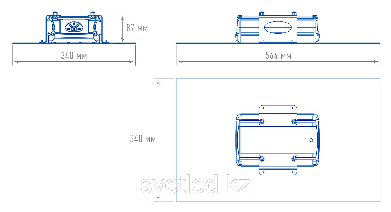 Светодиодные светильники для АЗС TL-PROM SM 55 AZS 5К D - фото 3 - id-p84814115