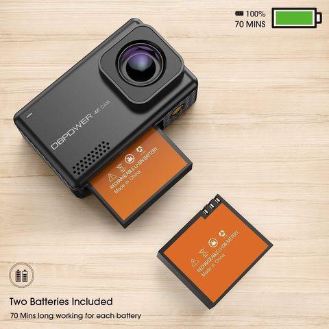 Action-камера с оптическим стабилизатором изображения DBPOWER EX7000 PRO 4K с touch-screen - фото 7 - id-p84815901