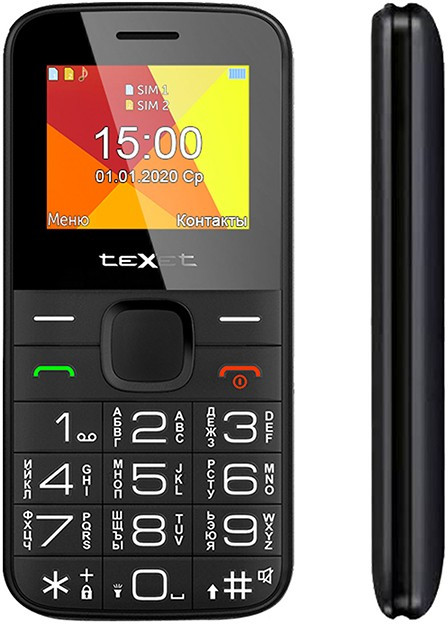 Мобильный телефон Texet TM-B201 чёрный