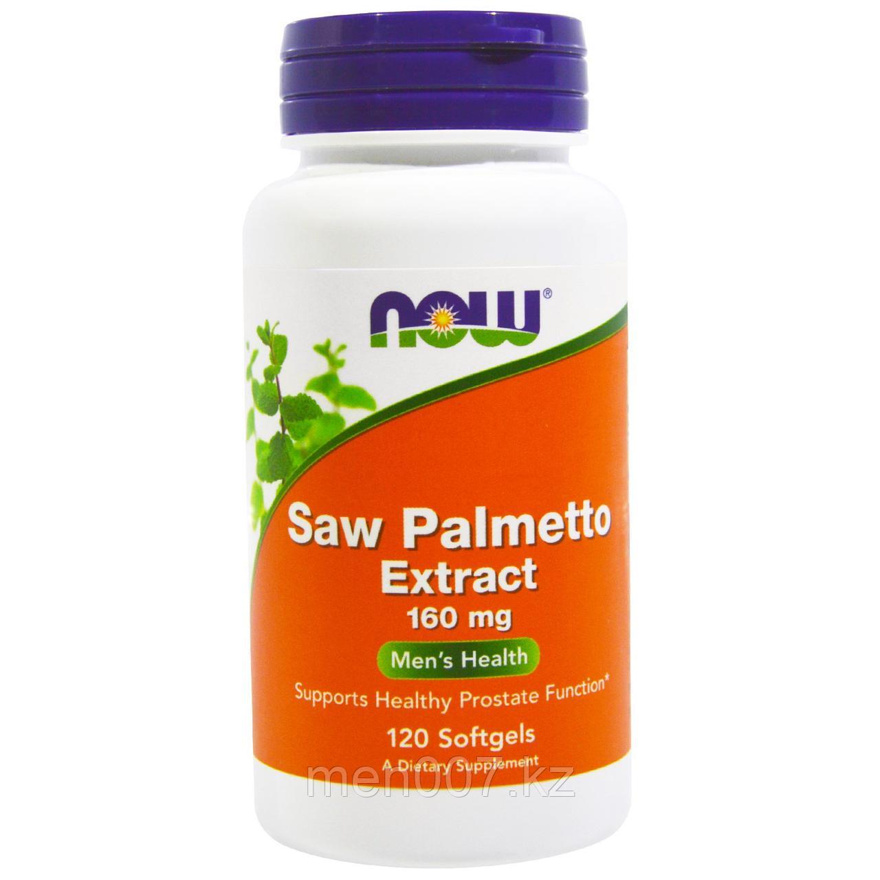 БАД Экстракт пальмы сереноа, Saw Palmetto, для простаты (120 капсул) Now Foods