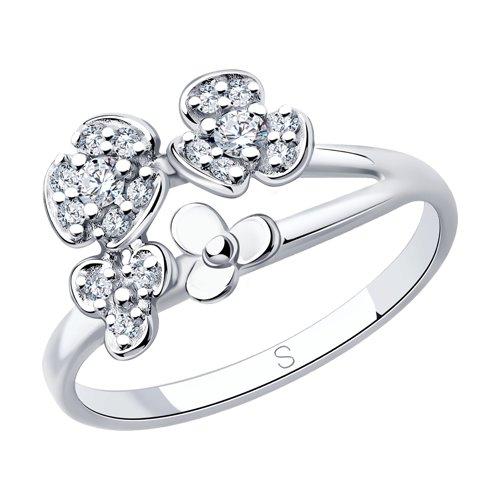 Кольцо из серебра с фианитами SOKOLOV 94013041