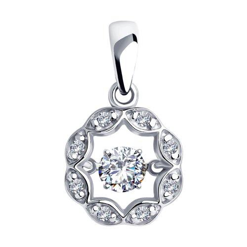 Подвеска из серебра со Swarovski Zirconia SOKOLOV 89030049