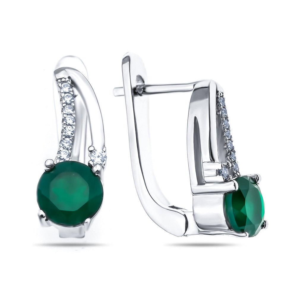Серьги Teosa серебро с родием E-DRGR00767-AG