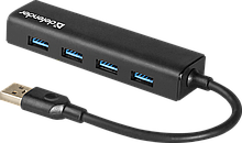 Defender 83204 USB разветвитель универсальный  Quadro Express USB3.0, 4 порта