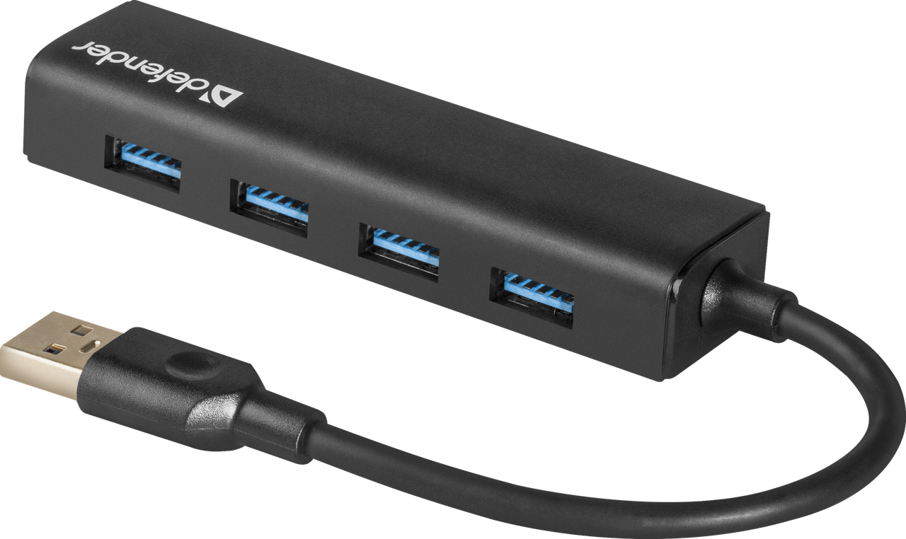 Defender 83204 USB разветвитель универсальный Quadro Express USB3.0, 4 порта - фото 1 - id-p84867215
