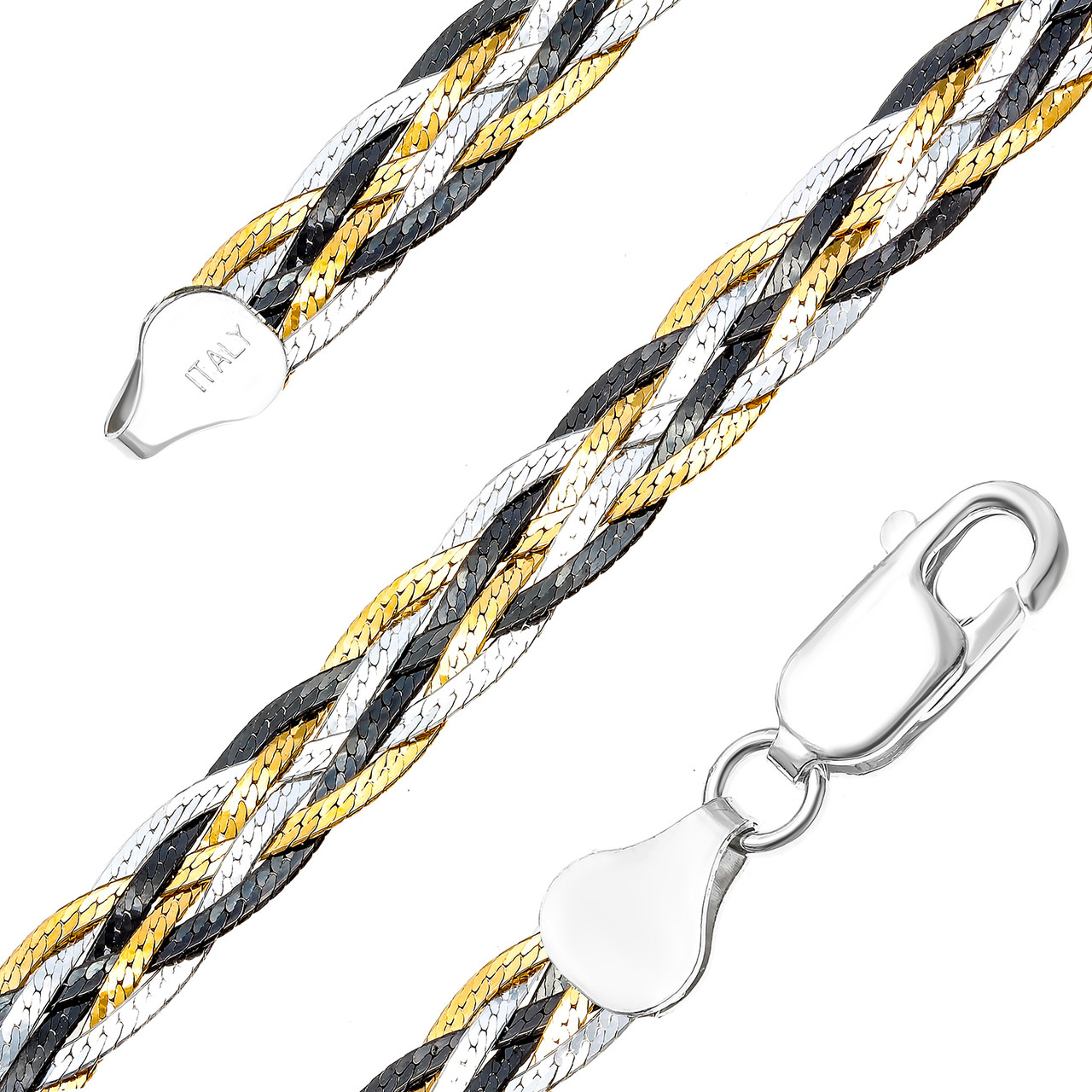 Серебряная цепь Teosa GDDE T0093C53-030-50 , коса