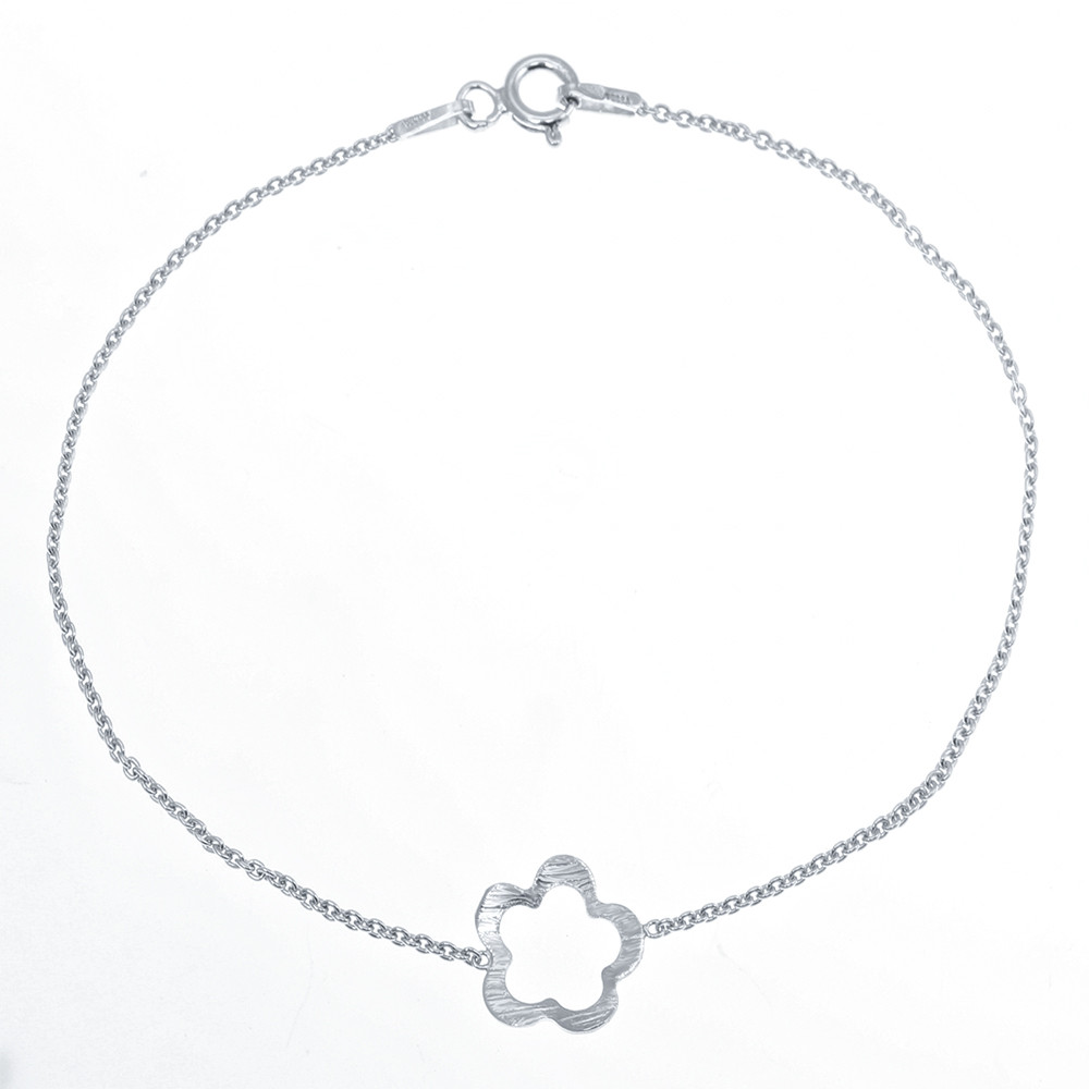 Браслет Teosa серебро с родием, без вставок, фантазийная SET7962/A BR-17