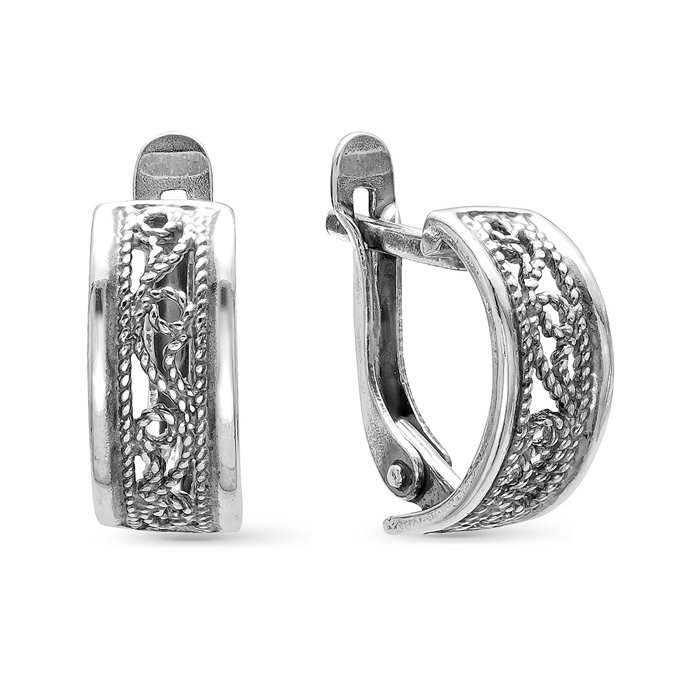 Серьги Красная Пресня , без вставок, флора 3308566