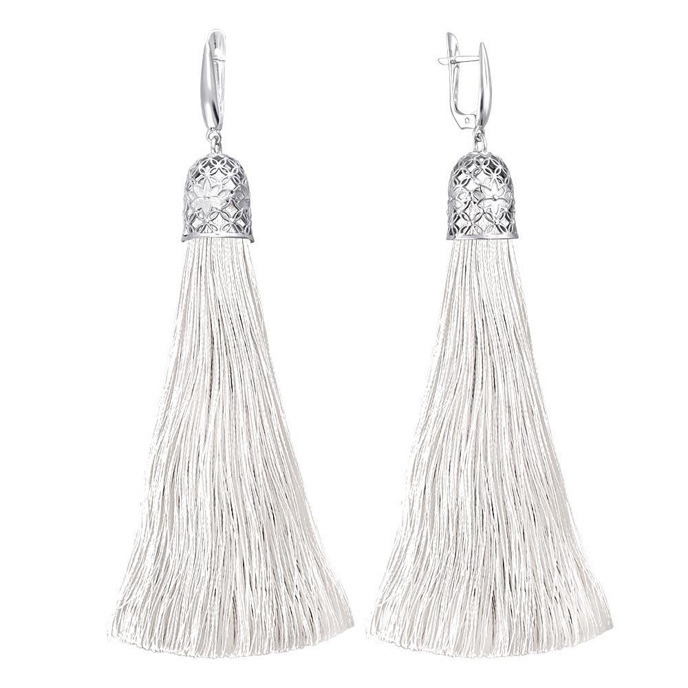 Серьги Эстет , шелк, модное 01С0511170-16