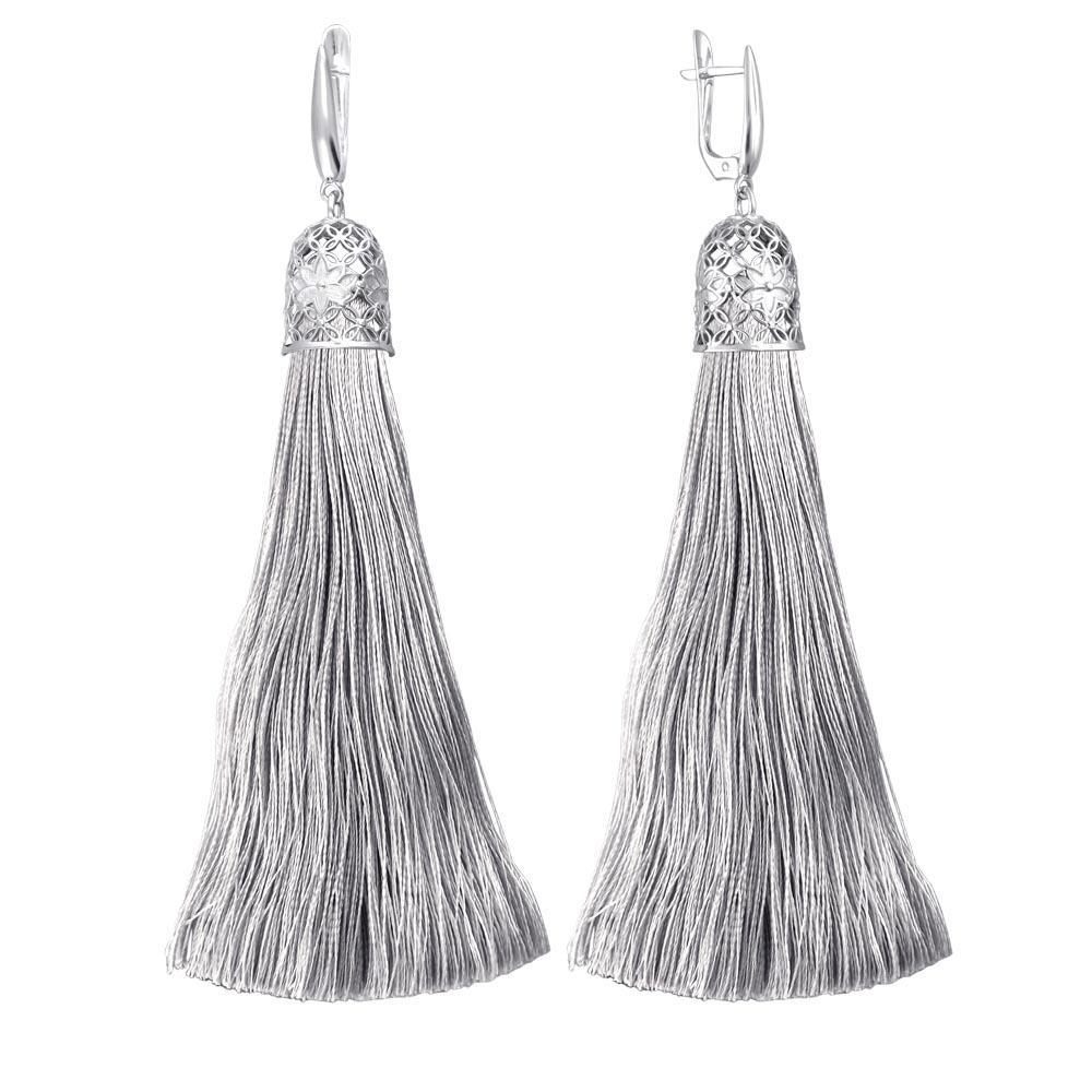 Серьги Эстет , шелк, модное 01С0511170-17
