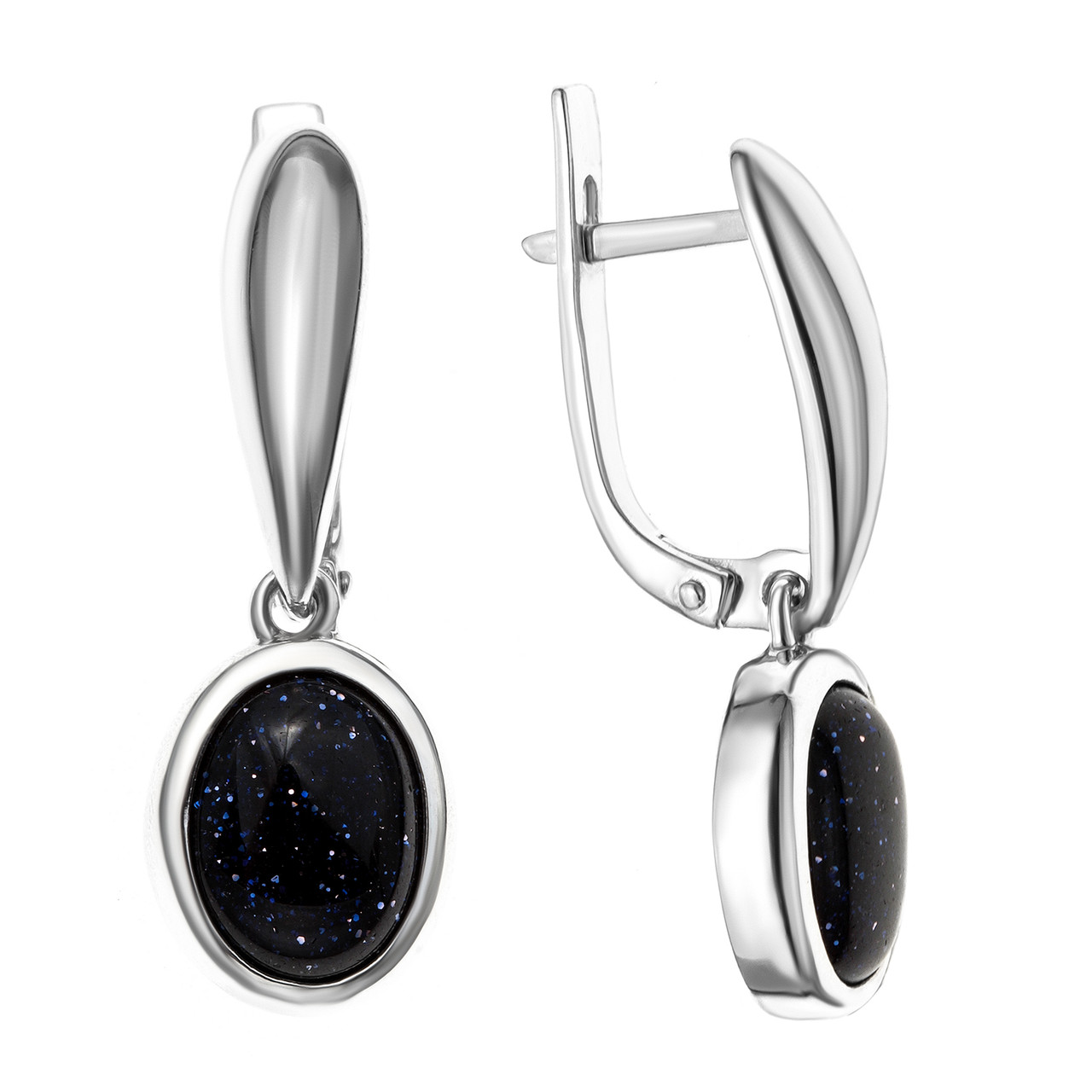 Серьги Teosa серебро с родием 2000-0339-GLS