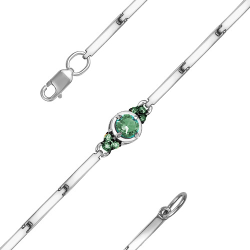Браслет из серебра с фианитом Teosa 5000-0036-EM-r размеры - 16,5
