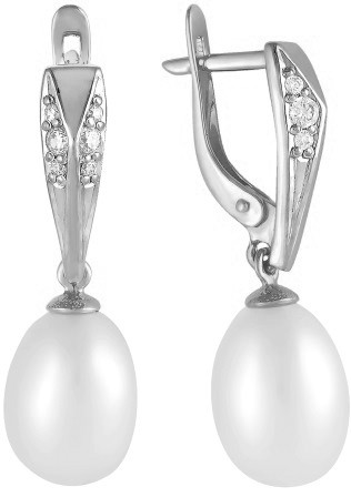 Серьги Teosa серебро с родием 290-5-646Р
