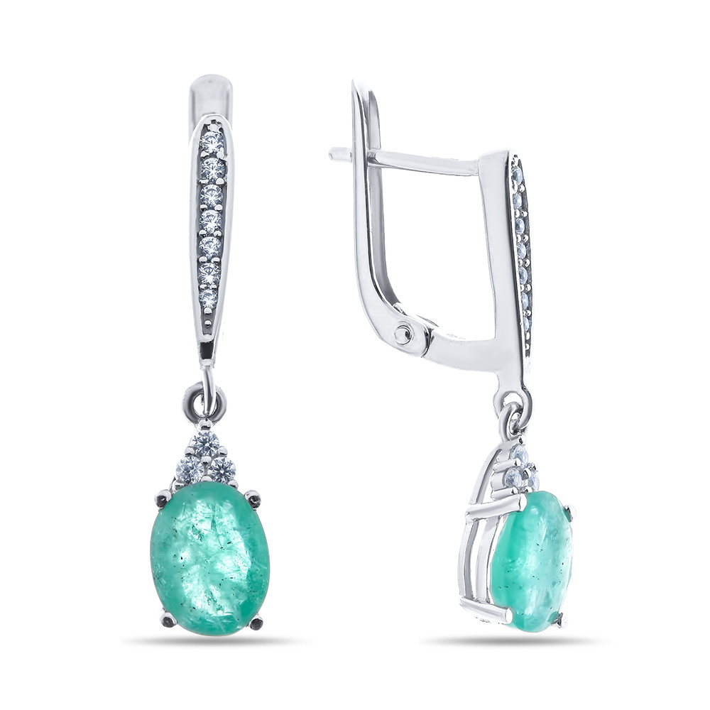 Серьги Teosa серебро с родием E-DRGR00507-EM