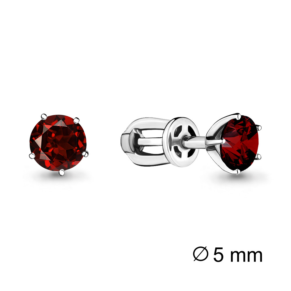 Aquamarine серебро с родием, гранат, "каратник" 4403703.5