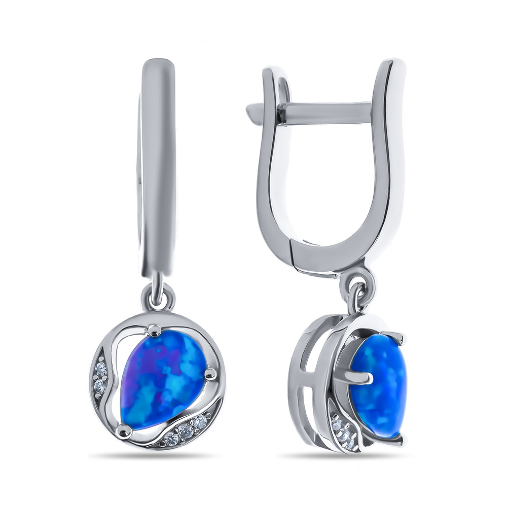 Серьги Teosa серебро с родием F-OCC00183E-OPB