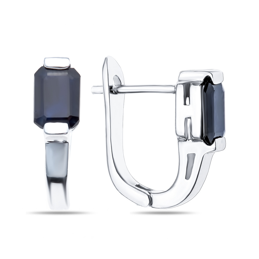 Серьги из серебра с сапфиром Teosa E-DRGR00778-SP