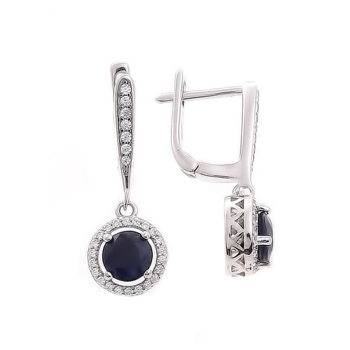 Серьги Teosa серебро с родием E-DRGR00485-SP