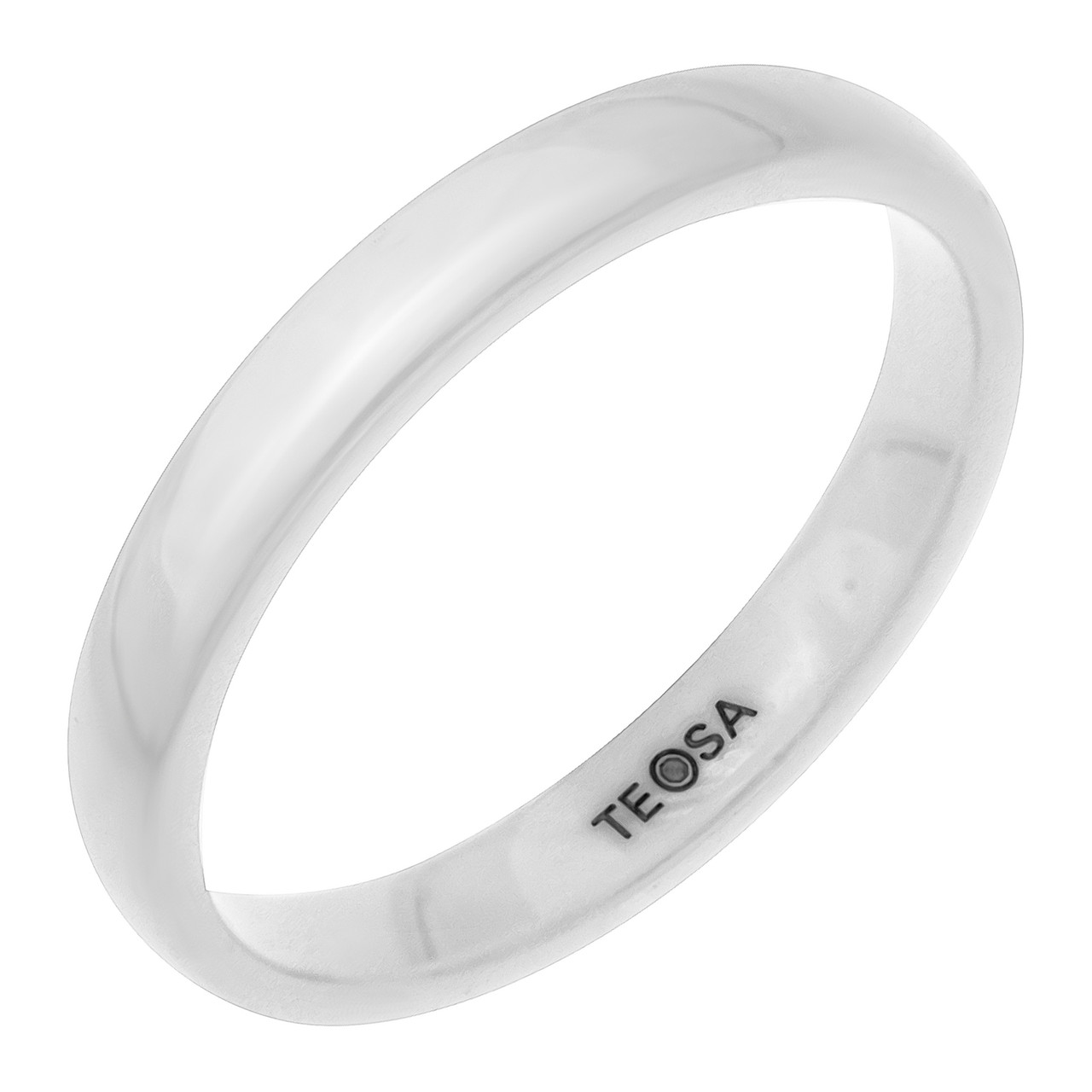 Кольцо Teosa серебро без покрытия, керамика, ZCP-097-W
