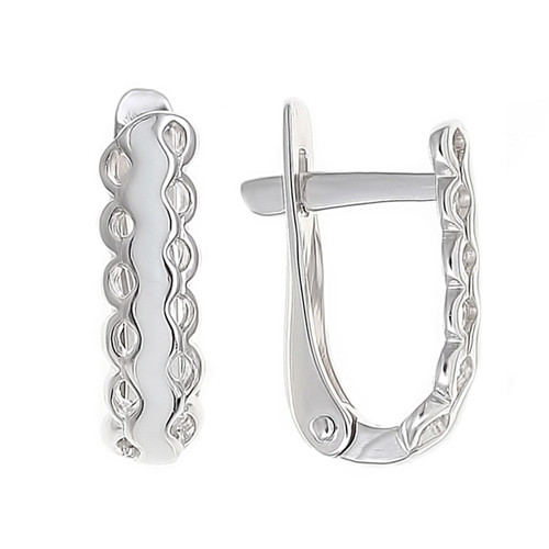 Серьги из серебра с эмалью Teosa 52995413ЭР