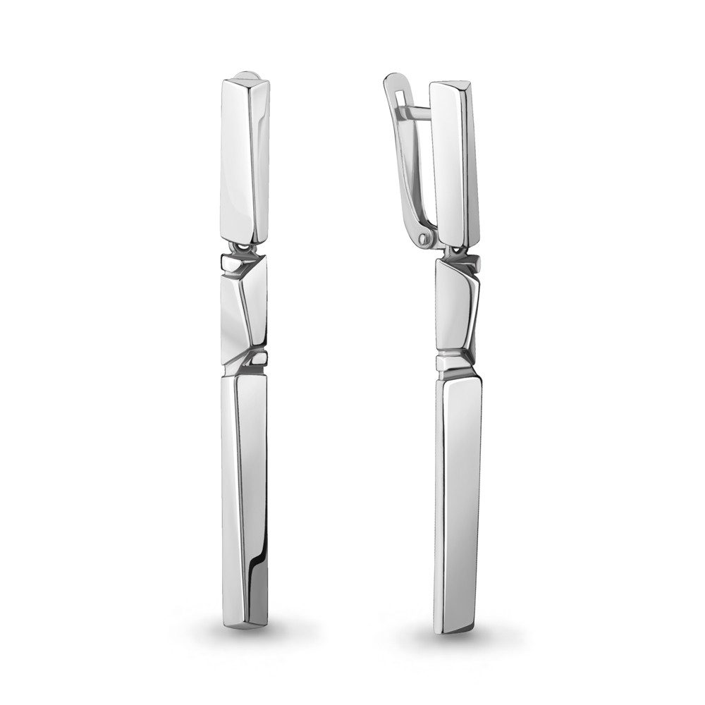 Серьги из серебра Aquamarine 33692.5