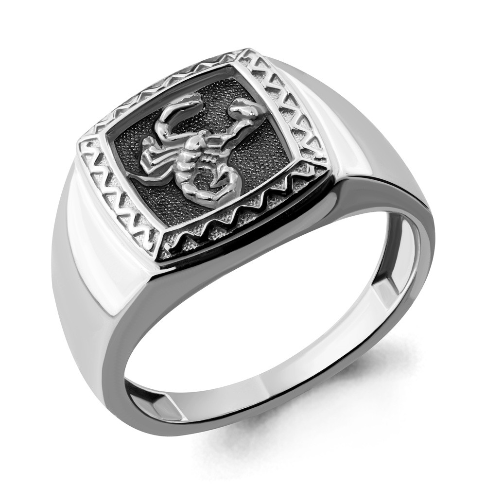 Серебряное кольцо Aquamarine 54683 размеры - 21,5 22 22,5 23 23,5