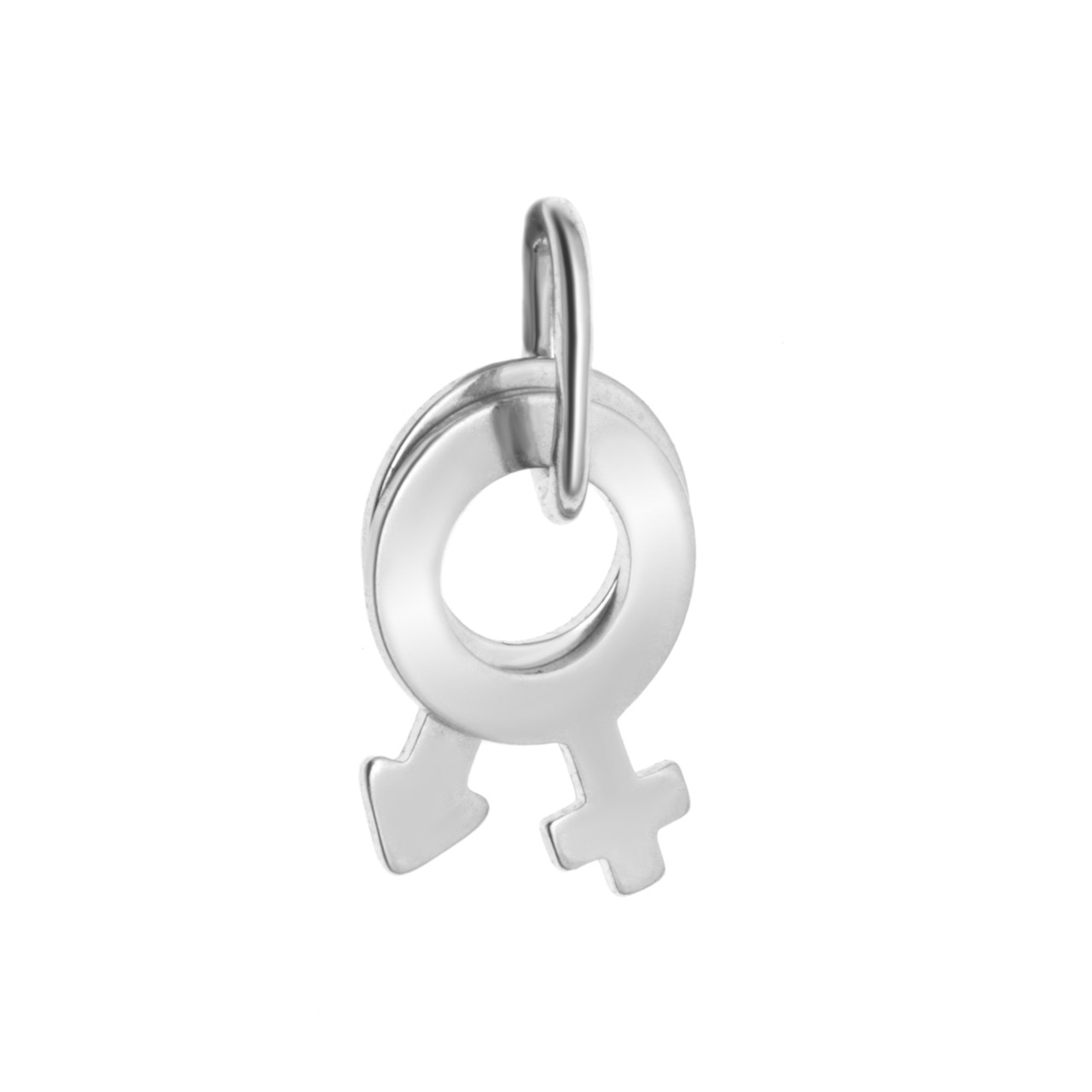 Подвеска Aquamarine серебро с родием, без вставок, символы 10748.5