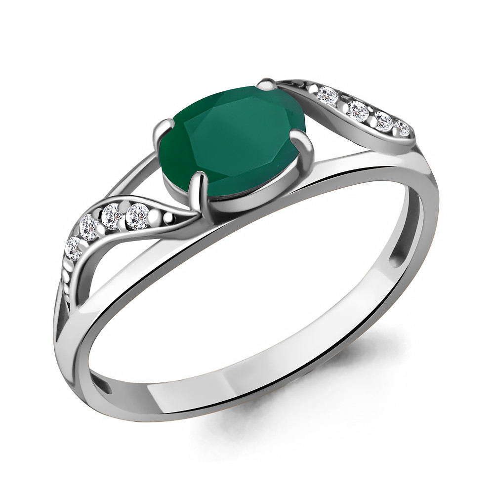 Кольцо AQUAMARINE серебро с родием 6933209А.5
