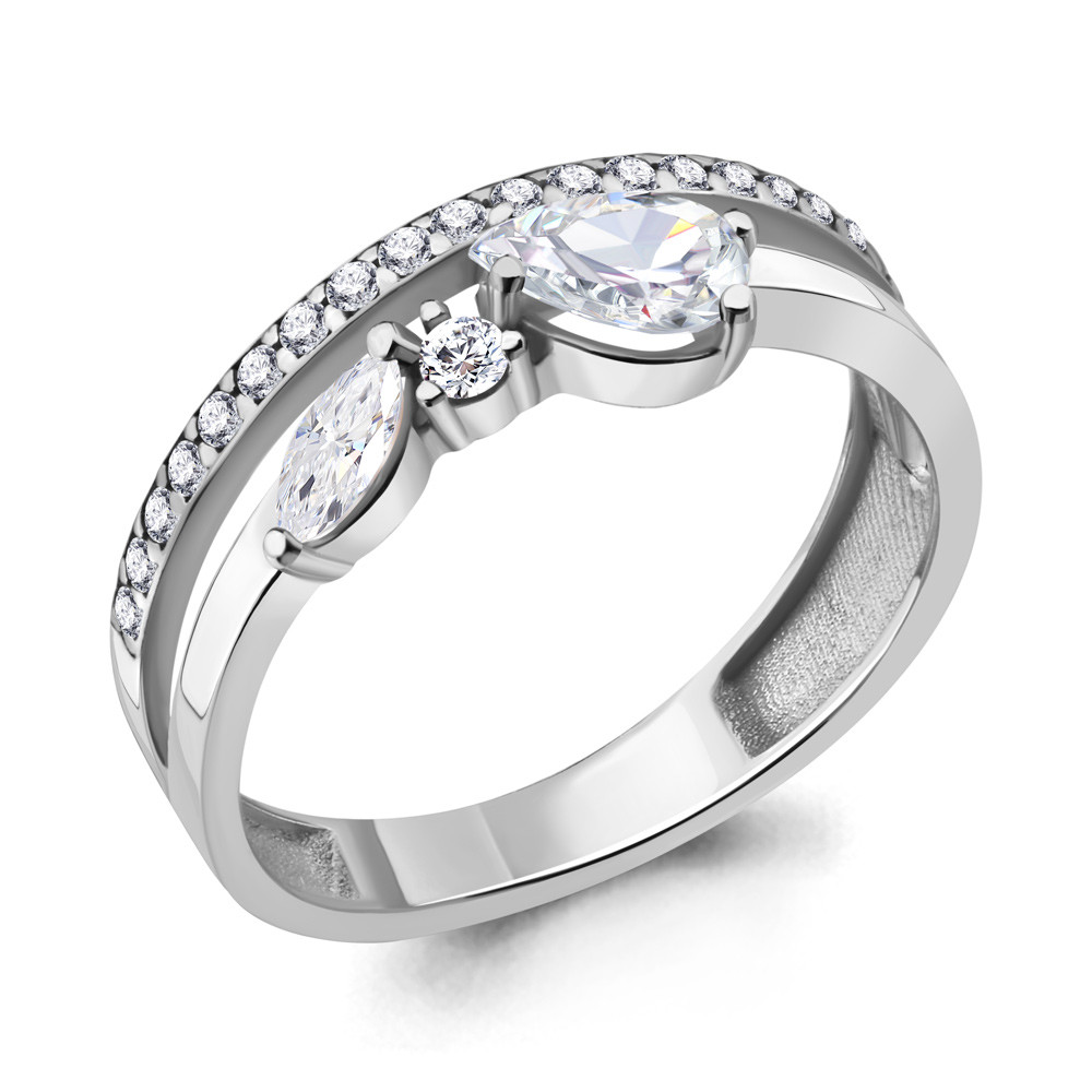 Кольцо AQUAMARINE серебро с родием 68922А.5