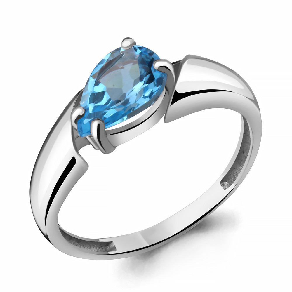 Кольцо AQUAMARINE серебро с родием 6935705.5