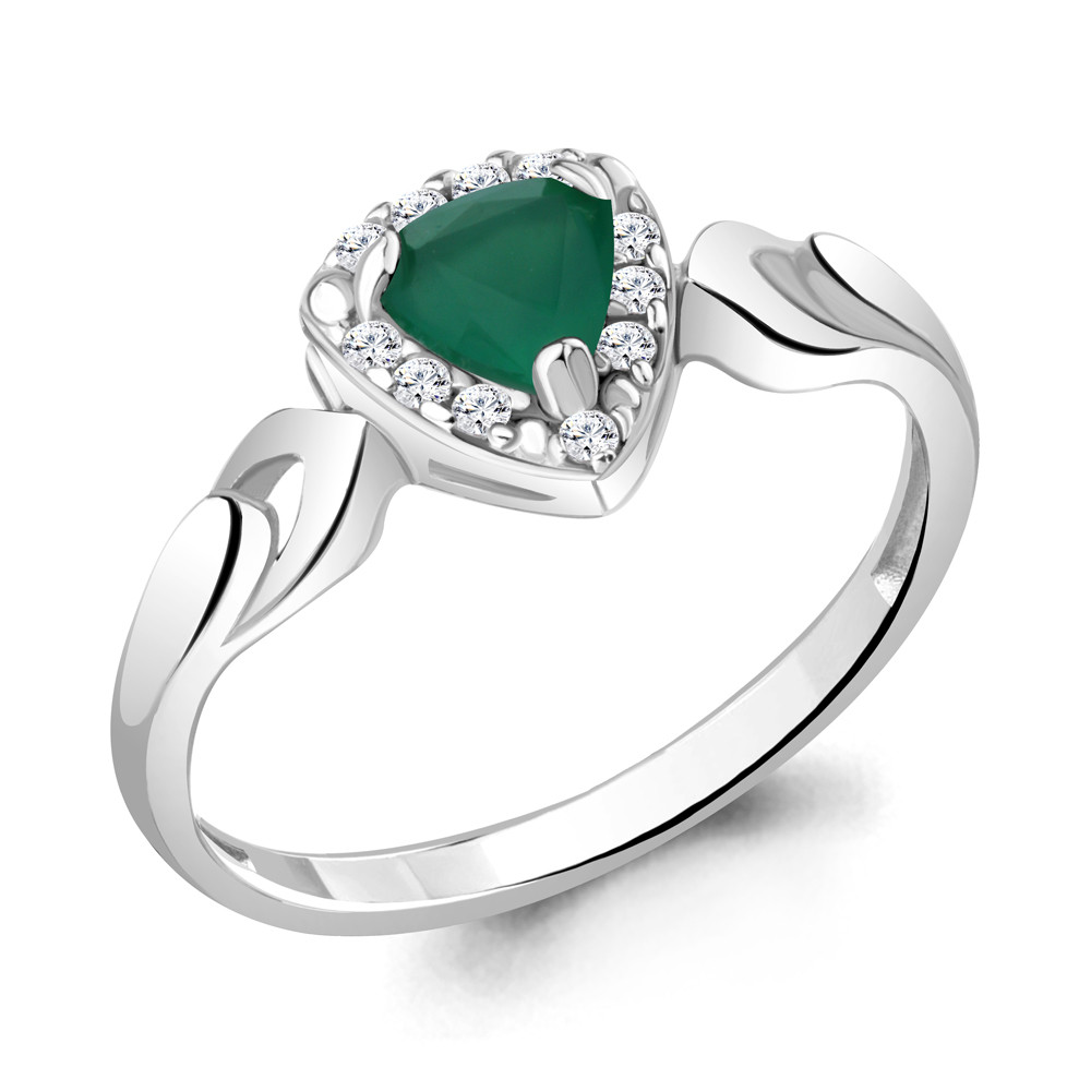 Кольцо AQUAMARINE серебро с родием 6942509А.5