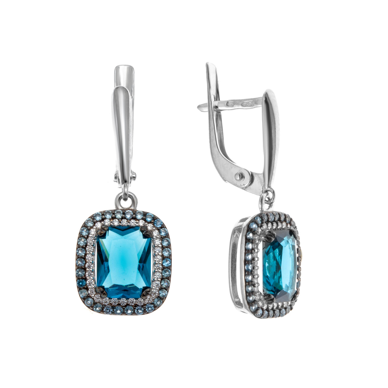 Серьги TEOSA серебро с родием 2100939-04275