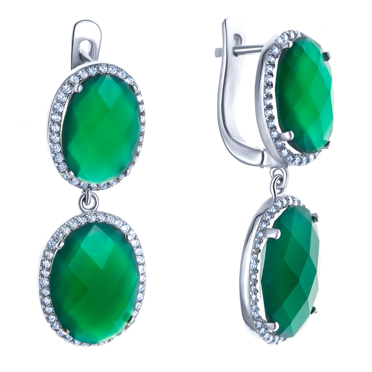Серьги TEOSA серебро с родием E-DRGR00861-AG
