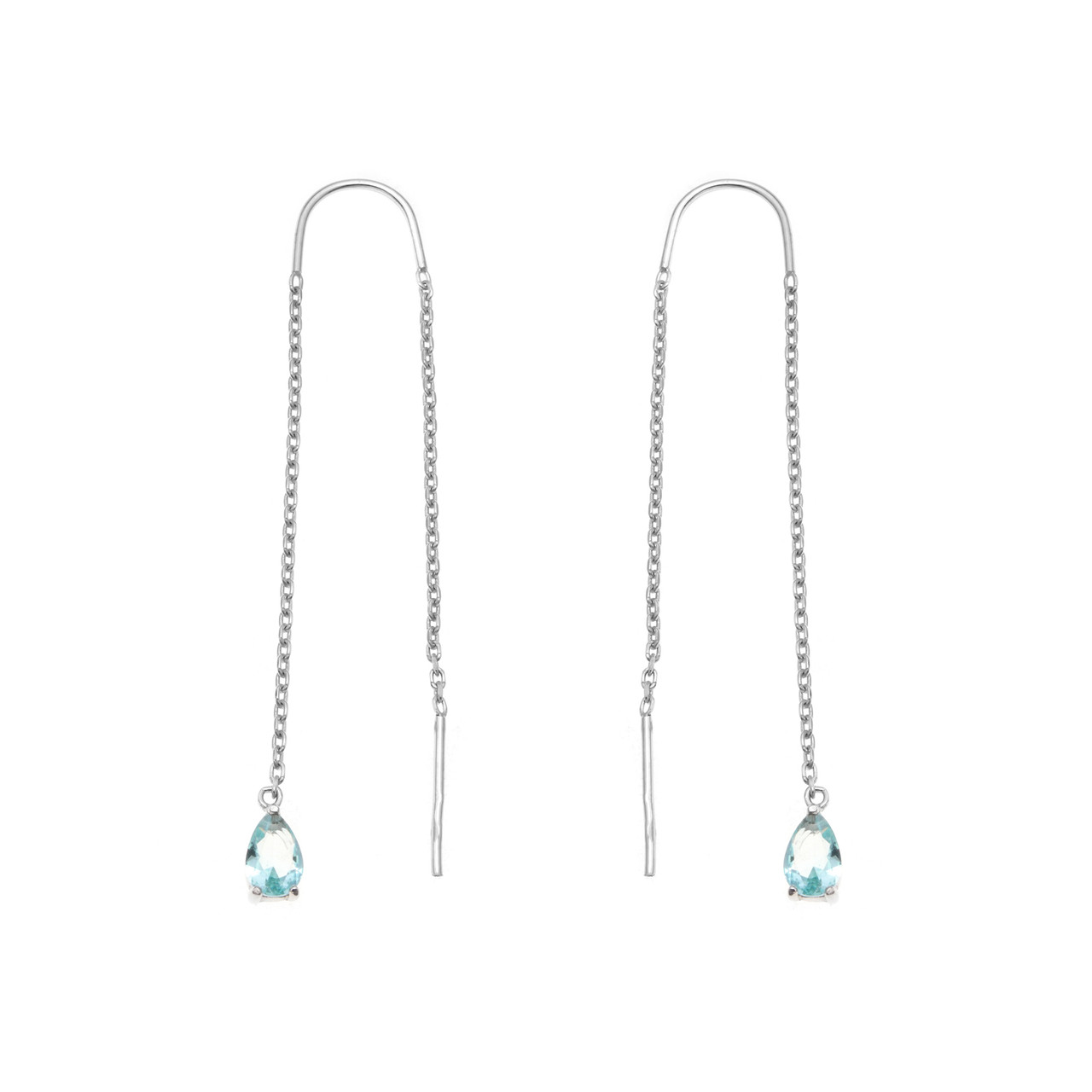 Серьги TEOSA серебро с родием 0221281-03415