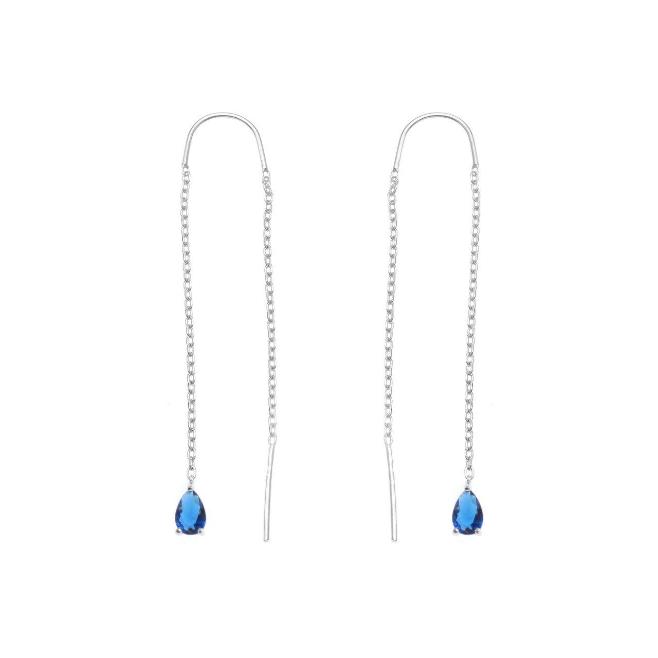 Серьги TEOSA серебро с родием 0221281-03495