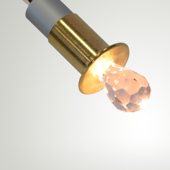Хрустальная насадка для финской сауны Cariitti CR-16 (Золото, длина кристалла-16 мм, IP67,без источника света) - фото 2 - id-p84874436