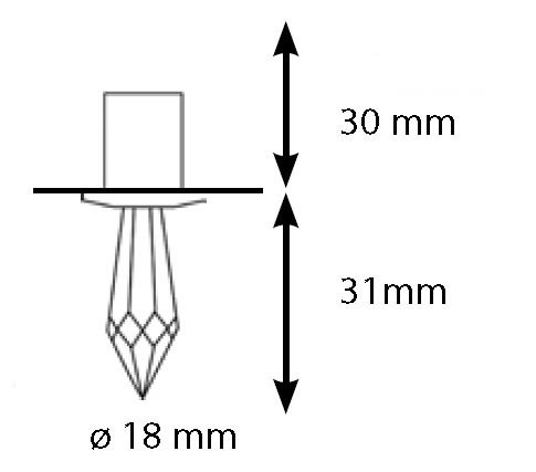 Хрустальная насадка для финской сауны Cariitti CR-31 (Хром, длина кристалла-31 мм, IP67, без источника света) - фото 7 - id-p84880457