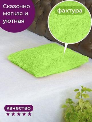 Комплект наволочек на подушки декоративный «Травка» с длинным и пушистым ворсом {42х42 см, 2 шт.} (Красный), фото 3