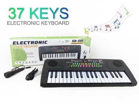 Электропианино детское KEYBOARD SD-331 с микрофоном и 37 клавишами - фото 1 - id-p84892685