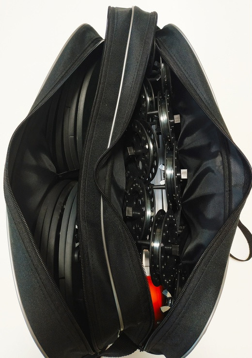 Набор жерлиц RodStars в сумке 10шт, алюминиевая стойка, катушка 90 мм.